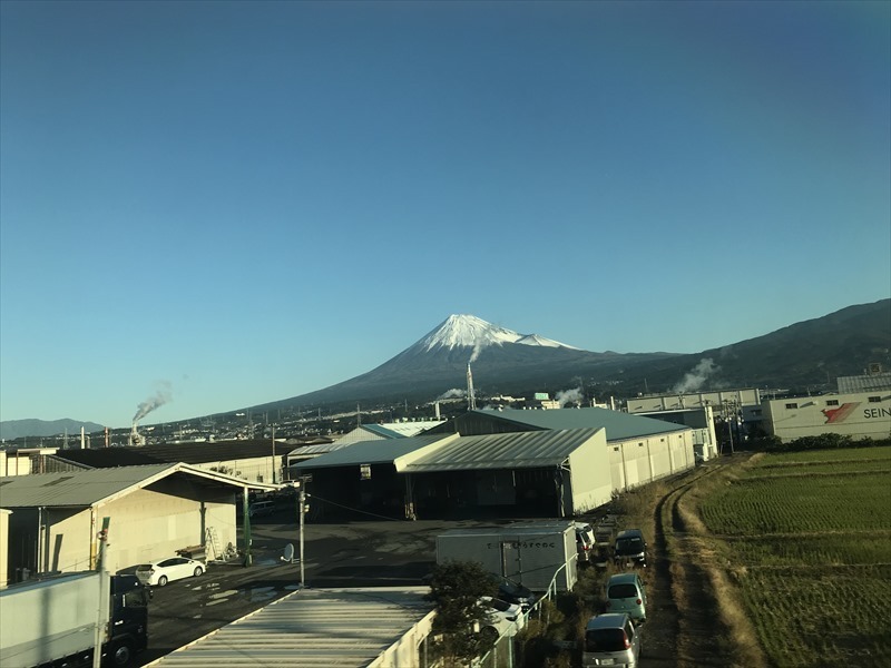 袋井事業所を通過