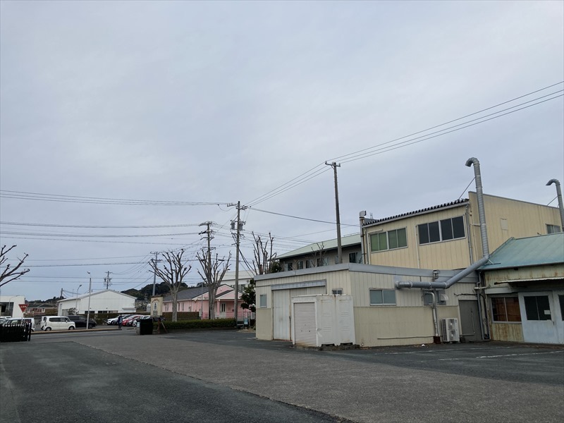 本社敷地内より