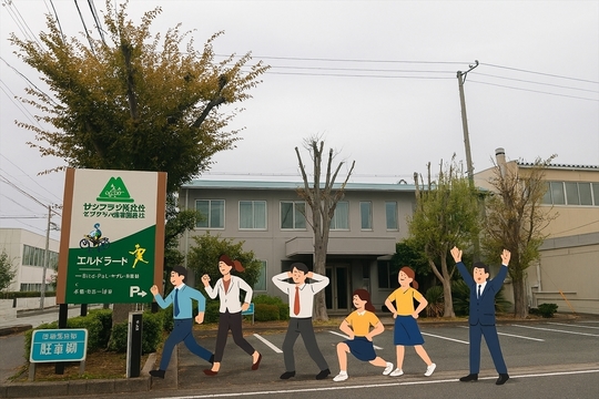 運動を楽しんでいる社員