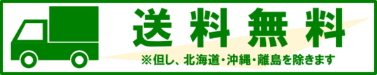 送料無料、但し北海道・沖縄・離島を除く