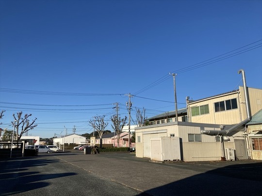 本社敷地内より